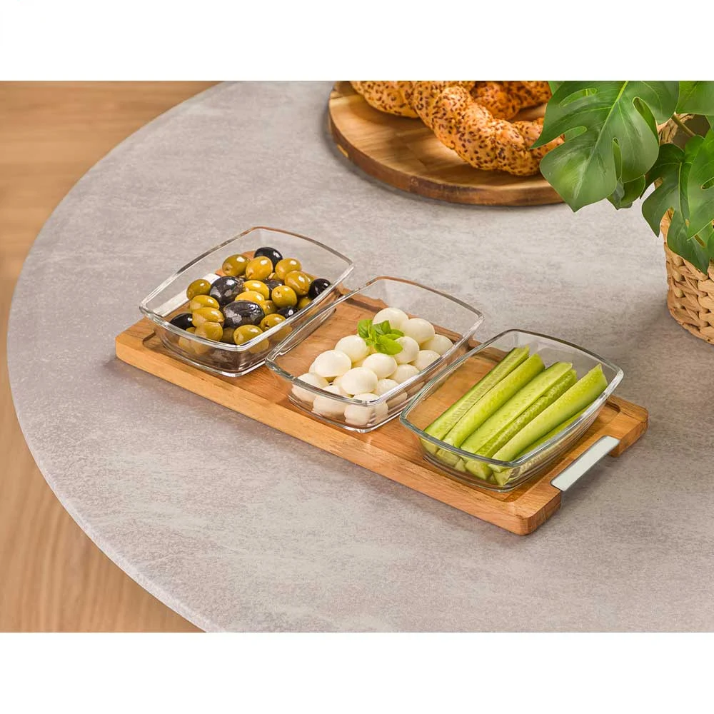 اردو خوری بزرگ 3 خانه لیمون مدل پایه چوبی