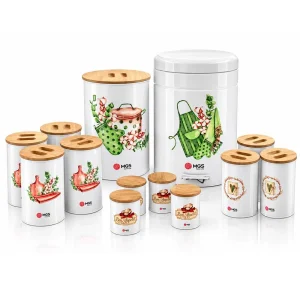 سرویس اشپزخانه ام جی اس 15 پارچه رنگ مدل KSC5501