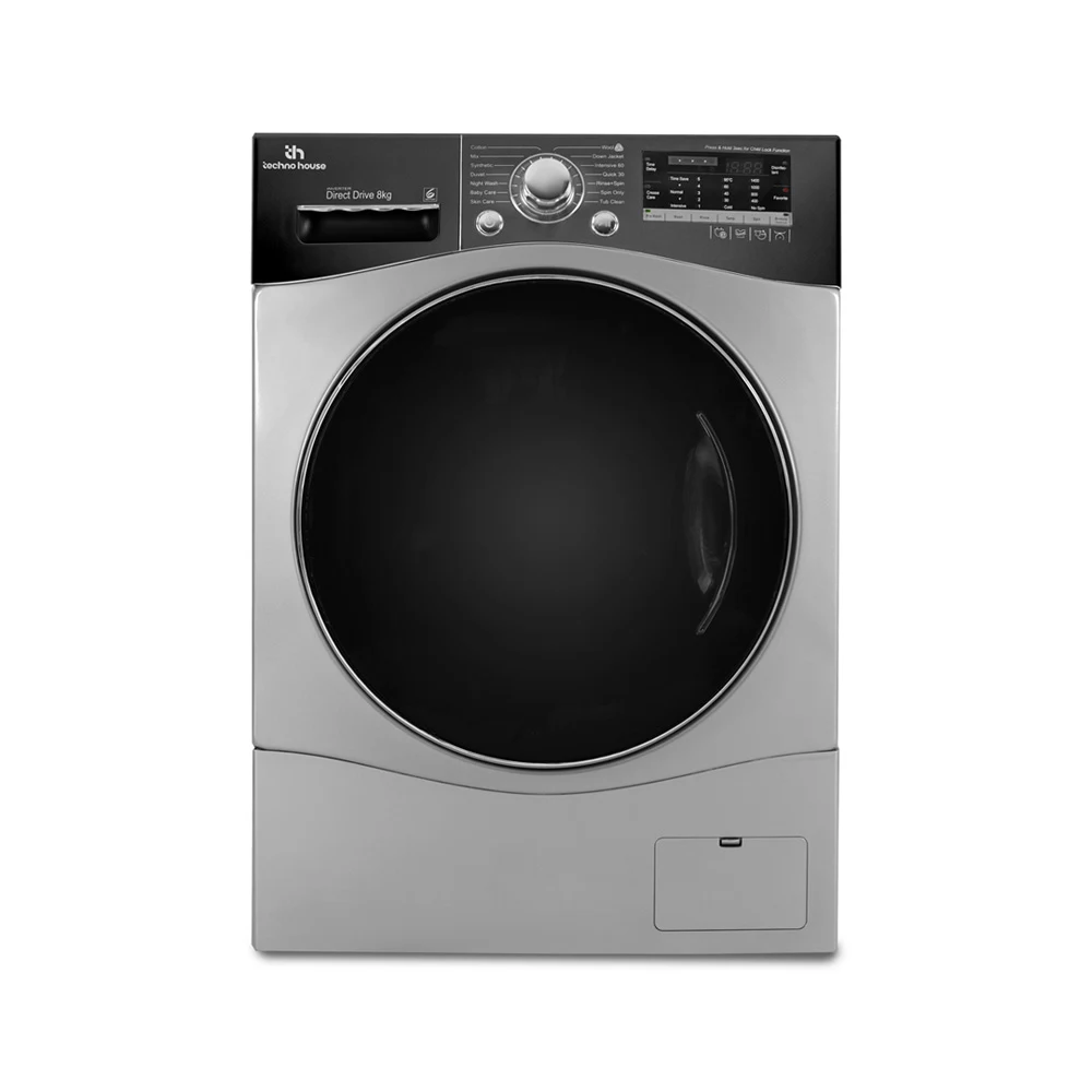 ماشین لباسشویی 8 کیلویی 1400 دور تکنو هاوس مدل WM1408-MAX-D955